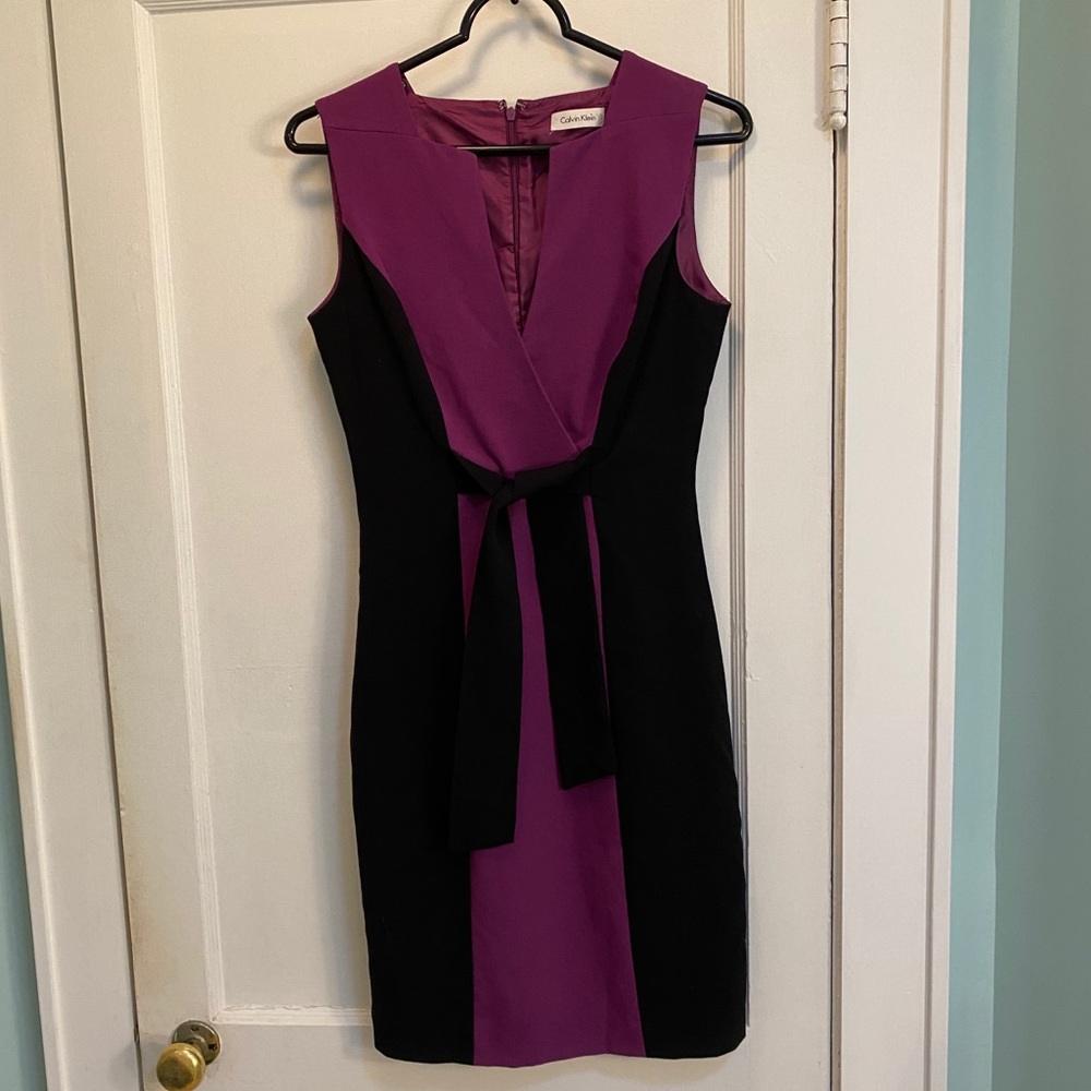 Calvin Klein Color Block Sheath Dress